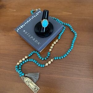 Silpada Designs Kelsey Ryan Collection Necklace & Ring Set